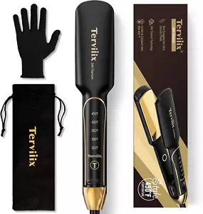 Titanium Flat Iron Hair Straightener, 1-3/4 Inch, Gold - Picture 1 of 12