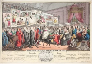 Theodore LANE (1800-1828) Radierung, Steward's Court of the Manor of Torre Devon - Bild 1 von 14
