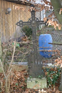 Wegkreuz Maria Jesus Engel Feldkreuz Gusseisen Volkskunst Grabkreuz Martl - Bild 1 von 5