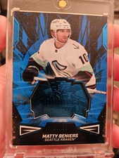 2022-23 SPx Matty Beniers COLOR-MATCH BLUE FINITE ROOKIE /99🔥Kraken RC F-3🔥SSP