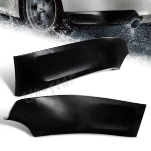 For 09-15 Nissan Maxima 4DR ST-Style Rear Bumper Lip Aprons Polyurethane BLACK - Picture 1 of 4