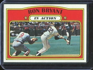 1972 Topps Baseball # 186 Ron Bryant In Action (NM) Near Mint - Picture 1 of 2