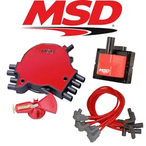 MSD Ignition Tuneup Kit - 1996 Caprice/Impala SS 5.7L LT1 Cap/Rotor/Coil/Wires - Picture 1 of 1