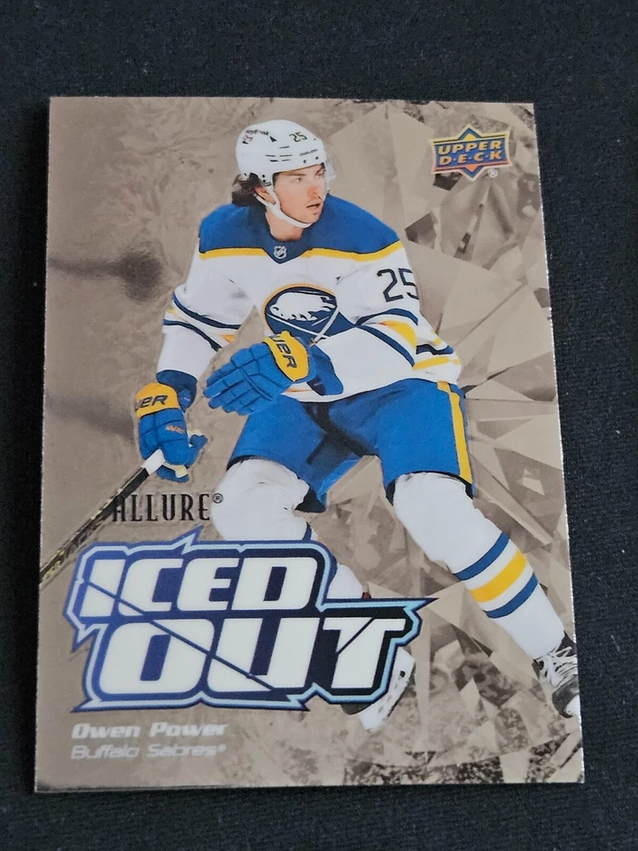 2022-23 Upper Deck Allure OWEN POWER IO-21 Iced Out Insert - Image 1 of 1