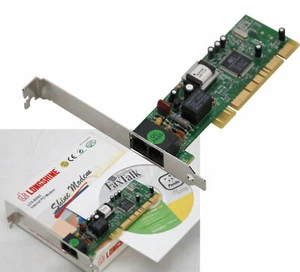 Internal PCI Routeur Faxmodem Longshine LCS-8056 Ovp Funkt. Avec Windows 98SE - Photo 1/1