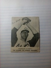 1962 BILL HENRY CINCINNATI REDS KAHN'S WIENERS BASEBALL CARD EX KA 