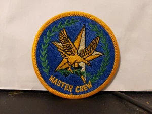 US AIR FORCE PATCH-MASTER CREW-ORIGINAL ROUND COLOR 3 x 3 inches #2 - Picture 1 of 3