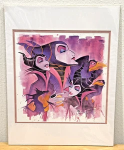DISNEY FINE ART "ELEGANT DRAGON" MALEFICENT & DIABLO LITHOGRAPH STEPHEN FISHWICK - Picture 1 of 11