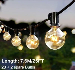 15/25 G40 220V E12 Replacement Bulbs for Outdoor LED Globe String Lights - Picture 1 of 16