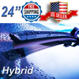 24" Inch Wiper Blades All Season Windshield J-HOOK Hybrid Style *Premium Quality - Bild 1 von 9