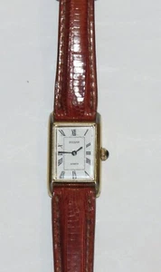 Orologio Vintage Donna Pulsar Rettangolare Vestito, Quadrante Bianco - Foto 1 di 4
