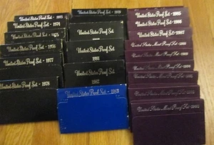 1973 - 1993 Proof Sets U.S. Mint 21 Proof Set S San Francisco Mint with COA - Picture 1 of 9