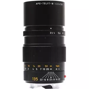 Leica 135mm f3.4 APO-Telyt-M, Black, Boxed 4814640 - Picture 1 of 8
