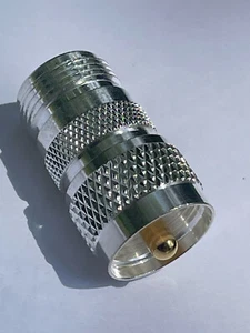 "N" female / PL-259 - UHF male, STG or Nickel, adapter, Quality Counts! - Picture 1 of 3