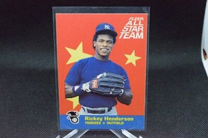 Rickey Henderson #7 of 12 - 1986 Fleer - All Star Team - EX/NM Condition