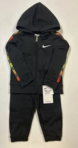 Nike Boys 2Pc Therma Fit Taping Hoodie And Pants Set Size 2T NWT - Picture 1 of 2