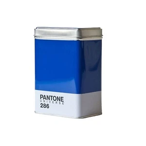 Pantone universe Metal Kitchen Box Surf Blue 286 Rare Gift For Designers - Picture 1 of 7