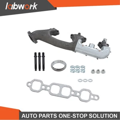 Coletor de escape direito Labwork com kit de junta 1988-1995 para Chevrolet C3500 5.7L - Imagem 1 de 4