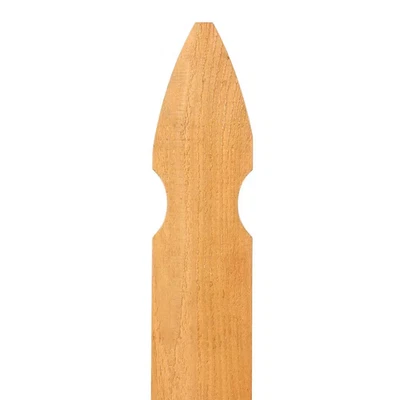 Paquete de 13 piquetes de cerca gótica francesa de cedro rojo occidental, 5/8 x 3-1/2 x 3-1/2 pies Foto 1 de 4