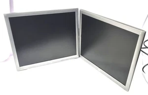 x2 Dual HP EliteDisplay E190i 19" Inch 1920 x 1080 DP DVi VGA PC Monitor Screen - Picture 1 of 6