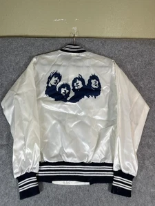 Vintage 80s The Beatles Jacket Reel Music Mens Size Medium Capitol Record Rare - Picture 1 of 8