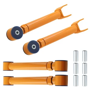 Front Rear Control Arms Upper for Jeep Wrangler TJ 97-06 Adjustable Poly Bushing - Picture 1 of 21