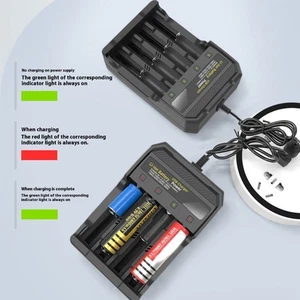 Fast Charging adapter 4 Bay 3.7V Li Battery Charging adapter Safety System for - Picture 1 of 8