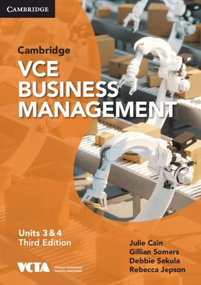 Cambridge VCE Business Management Units 3&4 3rd Edition by Julie Cain (English)  - image 1 of 1