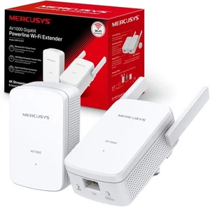 MERCUSYS AV1000 MP510 KIT Gigabit Powerline Adapter Starter Kit & MERCUSYS ME30 - Afbeelding 1 van 3