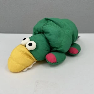 Vintage Playful Pals 16" Nylon Green Alligator Plush Stuffed Animal Mervyn's - Picture 1 of 13