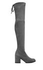 Stuart Weitzman NEW Tieland Slate Gray Over Knee OTK Suede Boots MANY SIZES $798