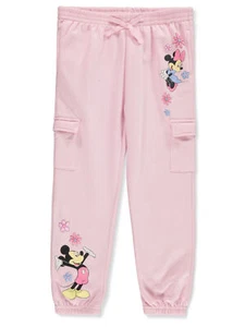 Disney Minnie Mouse Girls' Fleece Cargo Joggers - Picture 1 of 3