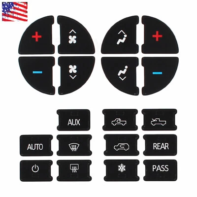 Kit de reparo de botão AC Dash adesivos para GMC Acadia Yukon Sierra 1500 3500 - Imagem 1 de 4