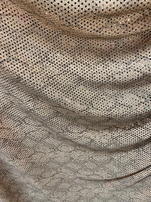 New Snake Design On Metallic Poly Spandex With Baby Sequins 58/60” - Image 1 of 4