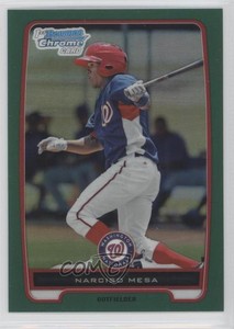 2012 Bowman Chrome Prospects Rack Pack Green Refractor Narciso Mesa #BCP179