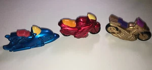 WENDY'S Kid's Meal Toys - SONIC CYCLES BLUE, RED, GOLD 1996 Motorcycles  - Picture 1 of 12
