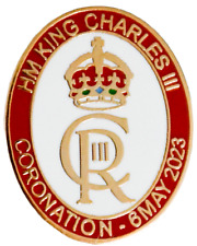 King Charles III Coronation Royal Cypher Pin Badge