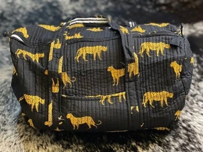 Bolso de Lona Acolchado de Algodón Bosque Tigre Negro Indio Bolsos para Mujer Bolsas de Viaje EE. UU. Foto 1 de 3