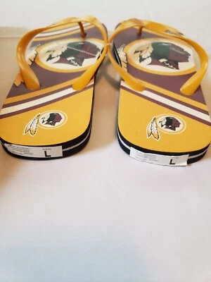 Chanclas de playa/sandalias Washington Redskins degradadas unisex (usadas) - difíciles de encontrar  Foto 1 de 3