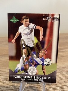 Christine Sinclair SIGNED 2022 Parkside Year 1 NWSL Portland Thorns Card Canada