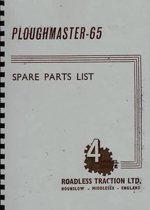 Roadless Ploughmaster 65 Illustrated Spare Parts List  - Picture 1 of 1