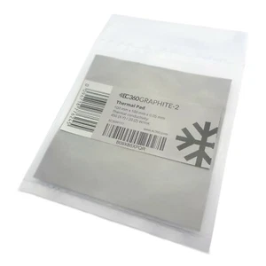 EC360® GRAPHITE-2 Coussin thermique 100 x 100 x 0,05 mm 20 W/mK I ThermalPad CPU GPU IC - Photo 1/5