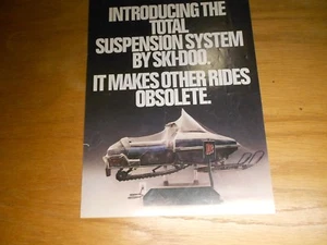 VINTAGE SNOWMOBILE BROCHURE Circa 1980s SKI-DOO MODELS EXCELLENT! - Picture 1 of 3