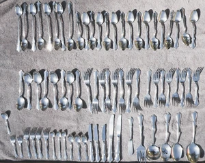 72 PCS Oneidacraft Deluxe Chateau Stainless Set, Serving Pcs,Ice Tsp, Youth Set - Picture 1 of 21