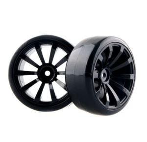 4PCS RC Hard Tires Tyre Plastic Wheel Rim HSP HPI 1:10 On-Road Drift Car Racing - Picture 1 of 3