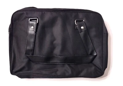15" Cheap Canvas Quality Laptop Bag for School or Work Fits 2 Laptops Pens Extra - Image 1 of 4