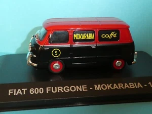 Fiat 600 Van ' Mokarabia Caffe' Eaglemoss 1:43rd New Model - Picture 1 of 1