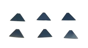 NOS Neu Antik Schwarz Onyx Schliff Top Dreieck Steine 6/Bestellung 6,5 mm x 11,5 mm N845 - Bild 1 von 2