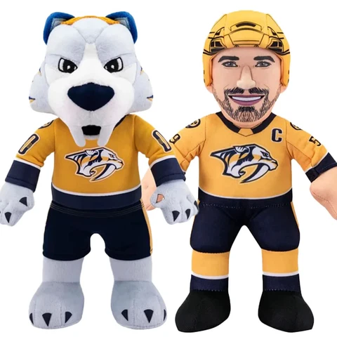 Bleacher Creatures Nashville Predators Bundle: Roman Josi and Gnash 10" Plush Cover