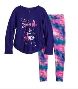 SO Girls (2 Pc) Tunic & Thermal Leggings + Socks PAJAMA SET Sizes 16 or 18 NWT - Picture 1 of 15